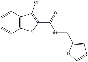  3-chloro-N-(2-furylmethyl)-1-benzothiophene-2-carboxamide