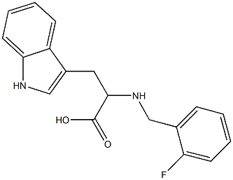 N-(2-fluorobenzyl)tryptophan Structure