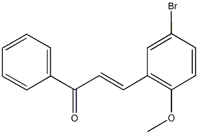 3-(5-bromo-2-methoxyphenyl)-1-phenyl-2-propen-1-one Structure