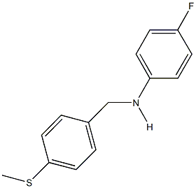 N-(4-fluorophenyl)-N-[4-(methylsulfanyl)benzyl]amine Struktur