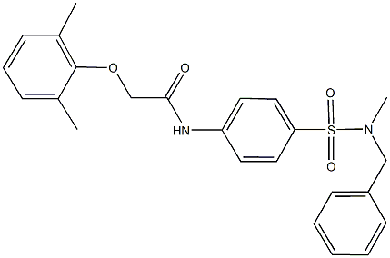 N-(4-{[benzyl(methyl)amino]sulfonyl}phenyl)-2-(2,6-dimethylphenoxy)acetamide Struktur