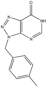 3-(4-methylbenzyl)-3,6-dihydro-7H-[1,2,3]triazolo[4,5-d]pyrimidin-7-one Struktur