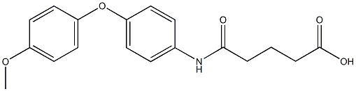 5-[4-(4-methoxyphenoxy)anilino]-5-oxopentanoic acid