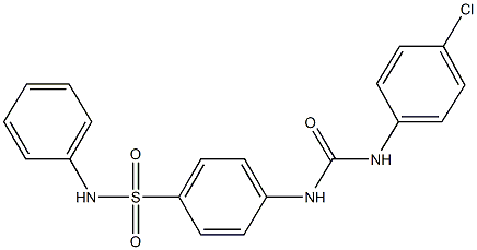 4-{[(4-chloroanilino)carbonyl]amino}-N-phenylbenzenesulfonamide|