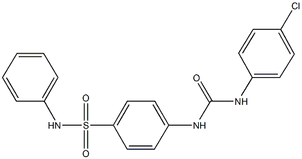 4-{[(4-chloroanilino)carbonyl]amino}-N-phenylbenzenesulfonamide Structure