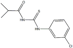 N-(3-chlorophenyl)-N'-isobutyrylthiourea 结构式