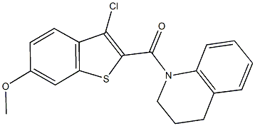 3-chloro-2-(3,4-dihydro-1(2H)-quinolinylcarbonyl)-1-benzothien-6-yl methyl ether Structure