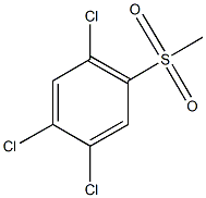 methyl 2,4,5-trichlorophenyl sulfone,,结构式