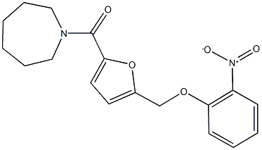 1-[5-({2-nitrophenoxy}methyl)-2-furoyl]azepane Structure