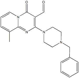 2-(4-benzyl-1-piperazinyl)-9-methyl-4-oxo-4H-pyrido[1,2-a]pyrimidine-3-carbaldehyde