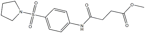 methyl 4-oxo-4-[4-(pyrrolidin-1-ylsulfonyl)anilino]butanoate Struktur