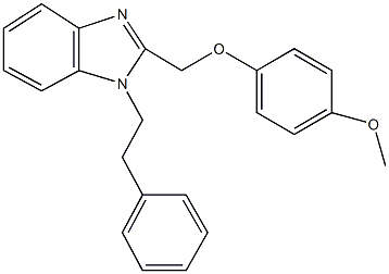 2-[(4-methoxyphenoxy)methyl]-1-(2-phenylethyl)-1H-benzimidazole