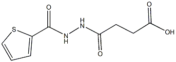 4-oxo-4-[2-(2-thienylcarbonyl)hydrazino]butanoic acid Struktur