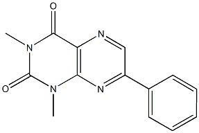 1,3-dimethyl-7-phenyl-2,4(1H,3H)-pteridinedione,,结构式