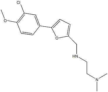 N-{[5-(3-chloro-4-methoxyphenyl)-2-furyl]methyl}-N-[2-(dimethylamino)ethyl]amine Structure