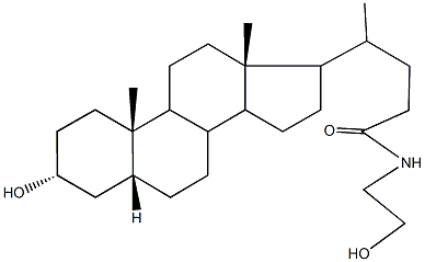  4-(3-hydroxy-10,13-dimethylhexadecahydro-1H-cyclopenta[a]phenanthren-17-yl)-N-(2-hydroxyethyl)pentanamide