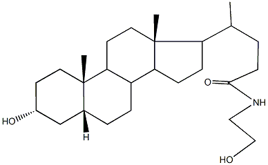 4-(3-hydroxy-10,13-dimethylhexadecahydro-1H-cyclopenta[a]phenanthren-17-yl)-N-(2-hydroxyethyl)pentanamide