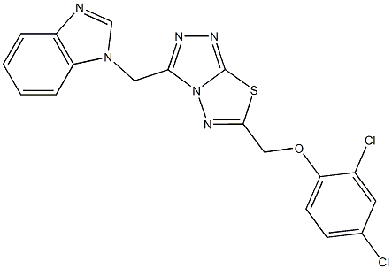 [3-(1H-benzimidazol-1-ylmethyl)[1,2,4]triazolo[3,4-b][1,3,4]thiadiazol-6-yl]methyl 2,4-dichlorophenyl ether
