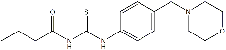 N-butyryl-N'-[4-(4-morpholinylmethyl)phenyl]thiourea Structure