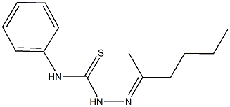 hexan-2-one N-phenylthiosemicarbazone Structure