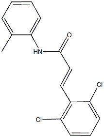 3-(2,6-dichlorophenyl)-N-(2-methylphenyl)acrylamide 化学構造式