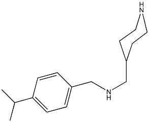 N-(4-isopropylbenzyl)-N-(4-piperidinylmethyl)amine Structure