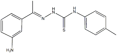 1-(3-aminophenyl)ethanone N-(4-methylphenyl)thiosemicarbazone