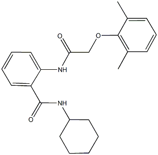 N-cyclohexyl-2-{[(2,6-dimethylphenoxy)acetyl]amino}benzamide