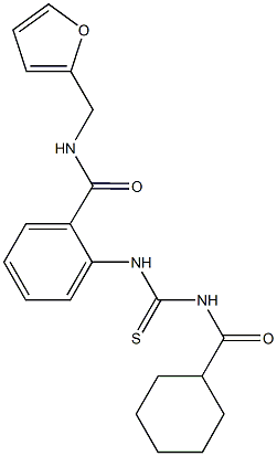 2-({[(cyclohexylcarbonyl)amino]carbothioyl}amino)-N-(2-furylmethyl)benzamide