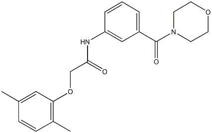  2-(2,5-dimethylphenoxy)-N-[3-(4-morpholinylcarbonyl)phenyl]acetamide