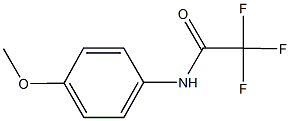 2,2,2-trifluoro-N-(4-methoxyphenyl)acetamide,,结构式