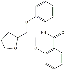 2-methoxy-N-[2-(tetrahydro-2-furanylmethoxy)phenyl]benzamide Structure