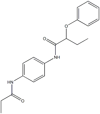 2-phenoxy-N-[4-(propionylamino)phenyl]butanamide Structure