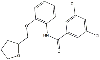 3,5-dichloro-N-[2-(tetrahydro-2-furanylmethoxy)phenyl]benzamide