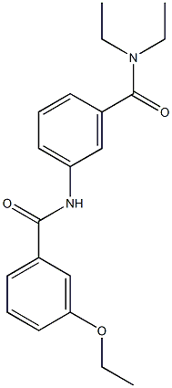 3-[(3-ethoxybenzoyl)amino]-N,N-diethylbenzamide 化学構造式