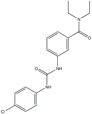 3-{[(4-chloroanilino)carbonyl]amino}-N,N-diethylbenzamide