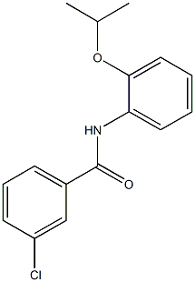 3-chloro-N-(2-isopropoxyphenyl)benzamide,,结构式