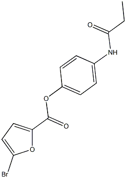 4-(propionylamino)phenyl 5-bromo-2-furoate