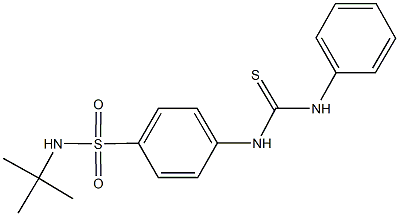4-[(anilinocarbothioyl)amino]-N-(tert-butyl)benzenesulfonamide Structure