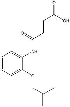 4-{2-[(2-methyl-2-propenyl)oxy]anilino}-4-oxobutanoic acid Struktur