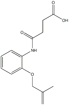 4-{2-[(2-methyl-2-propenyl)oxy]anilino}-4-oxobutanoic acid