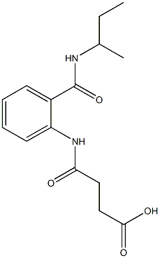 4-{2-[(sec-butylamino)carbonyl]anilino}-4-oxobutanoic acid Structure