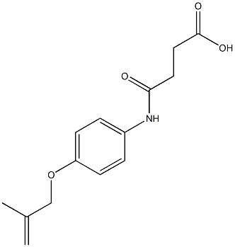 4-{4-[(2-methyl-2-propenyl)oxy]anilino}-4-oxobutanoic acid Structure