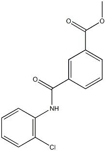 methyl 3-[(2-chloroanilino)carbonyl]benzoate 化学構造式