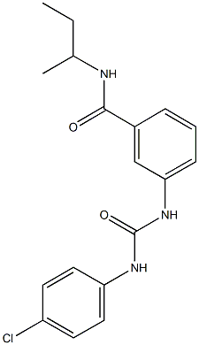 N-(sec-butyl)-3-{[(4-chloroanilino)carbonyl]amino}benzamide