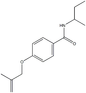 N-(sec-butyl)-4-[(2-methyl-2-propenyl)oxy]benzamide Struktur