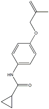 N-{4-[(2-methyl-2-propenyl)oxy]phenyl}cyclopropanecarboxamide Structure