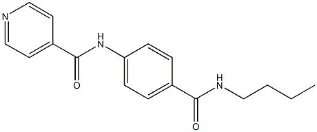 N-{4-[(butylamino)carbonyl]phenyl}isonicotinamide Structure