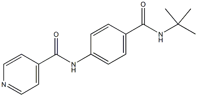 N-{4-[(tert-butylamino)carbonyl]phenyl}isonicotinamide Structure