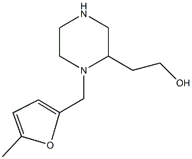 2-{1-[(5-Methyl-2-furyl)methyl]-2-piperazinyl}ethanol Struktur